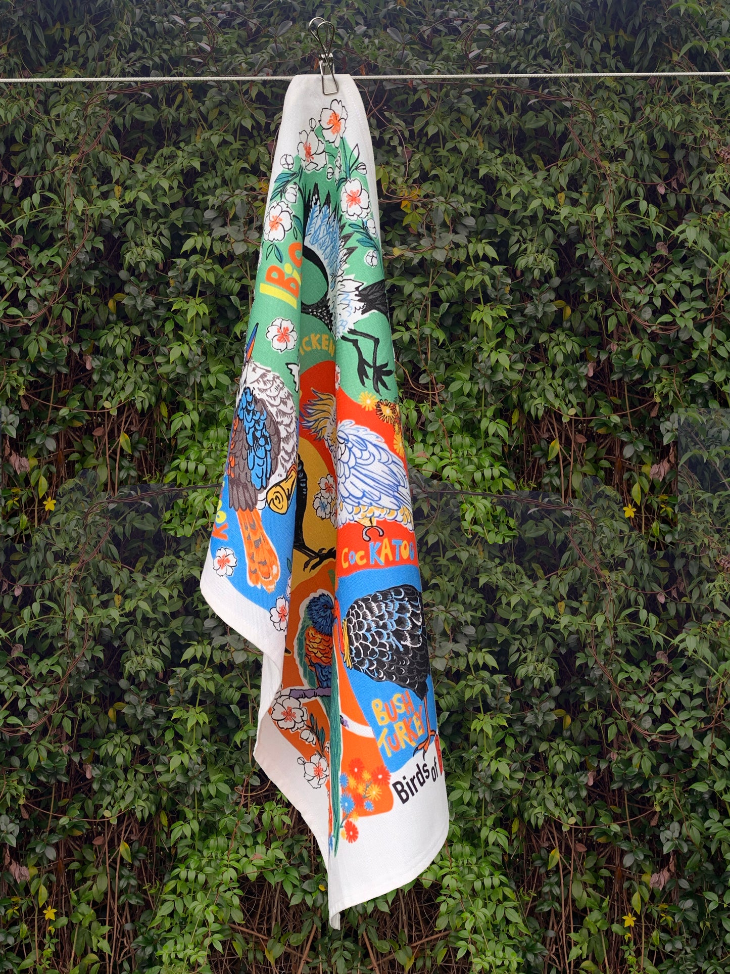 Birds of Brisbane Tea Towel